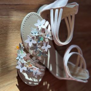 Girls Rosegold Sandals 4Y